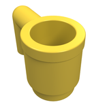 LEGO 3899 Minifigure, Utensil Cup in Yellow - Authentic LEGO Part