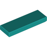 LEGO 63864 Tile 1 x 3 in Dark Turquoise - Authentic LEGO Part