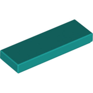 LEGO 63864 Tile 1 x 3 in Dark Turquoise - Authentic LEGO Part