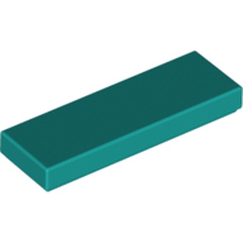 LEGO 63864 Tile 1 x 3 in Dark Turquoise - Authentic LEGO Part