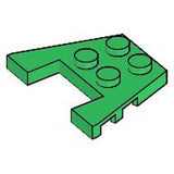 LEGO 48183 Wedge, Plate 3 x 4 with Stud Notches in Green - Authentic LEGO Part