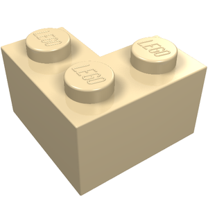 LEGO 2357 Brick 2 x 2 Corner in Tan - Authentic LEGO Part