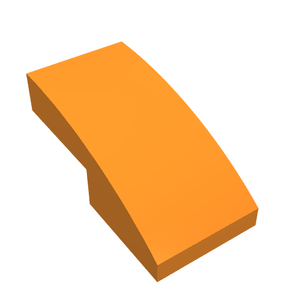 LEGO 11477 Slope, Curved 2 x 1 x 2/3 in Orange - Authentic LEGO Part