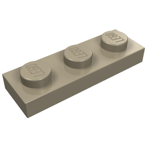 LEGO 3623 Plate 1 x 3 in Dark Tan - Authentic LEGO Part