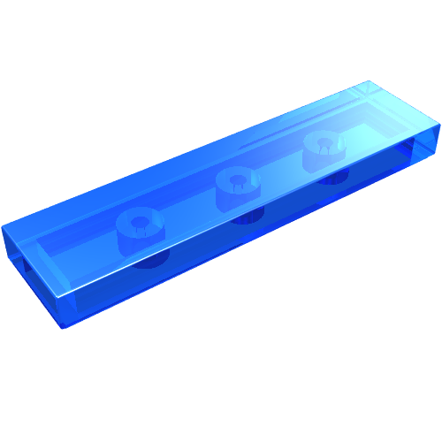 LEGO 2431 Tile 1 x 4 in Trans-Dark Blue - Authentic LEGO Part