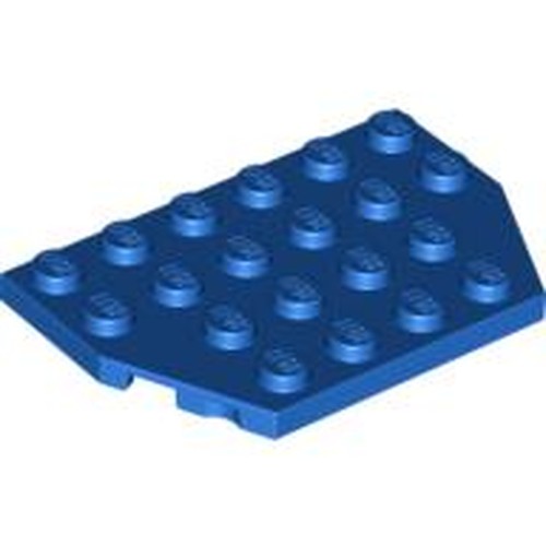 LEGO 32059 Wedge, Plate 4 x 6 Cut Corners in Blue - Authentic LEGO Part