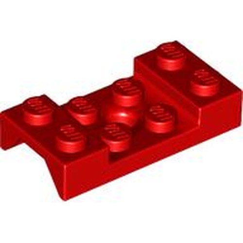 LEGO 60212 Vehicle, Mudguard 2 x 4 with Arch Studded with Hole in Red - Authentic LEGO Part