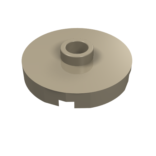 LEGO 18674 Tile, Round 2 x 2 with Open Stud in Dark Tan - Authentic LEGO Part