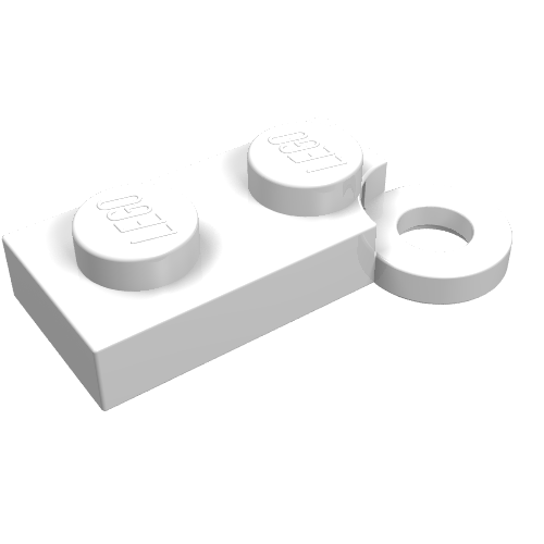 LEGO 2429 Hinge Plate 1 x 4 Swivel Base in White - Authentic LEGO Part