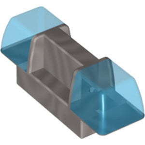 LEGO 2318c01 Duplo Siren with Trans-Dark Blue Lights in Pearl Light Gray - Authentic LEGO Part