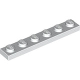 LEGO 3666 Plate 1 x 6 in White - Authentic LEGO Part