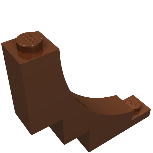 LEGO 30099 Arch 1 x 5 x 4 Inverted in Reddish Brown - Authentic LEGO Part