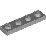 LEGO 3710 Plate 1 x 4 in Light Bluish Gray - Authentic LEGO Part
