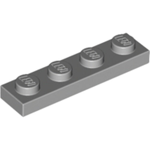 LEGO 3710 Plate 1 x 4 in Light Bluish Gray - Authentic LEGO Part
