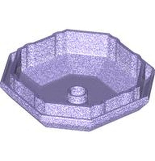 LEGO 80337 Rock 4 x 4 Octagonal, Bottom (Diamond Dress Container Top) - Main Product Image