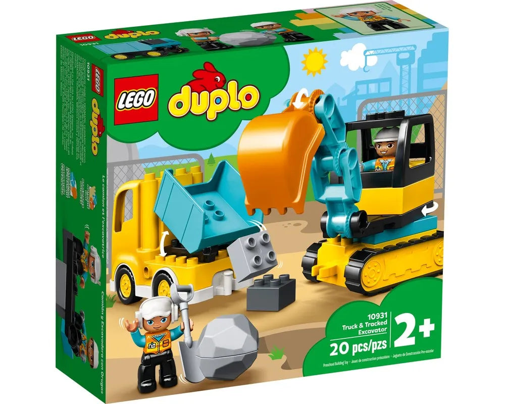 LEGO DUPLO 10931 - Truck & Tracked Excavator - Authentic LEGO Set Main Image