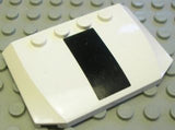 LEGO 52031pb019 Wedge 4 x 6 x 2/3 Triple Curved with Black Stripe Pattern (Sticker) - Set 7245-1 - Main Product Image