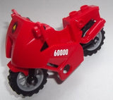 LEGO 52035c02pb09 Motorcycle City with Black and Yellow Fire Logo Badge on Front and &#39;60000&#39; on Both Sides Pattern (Stickers) - Set 60000 - Main Product Image