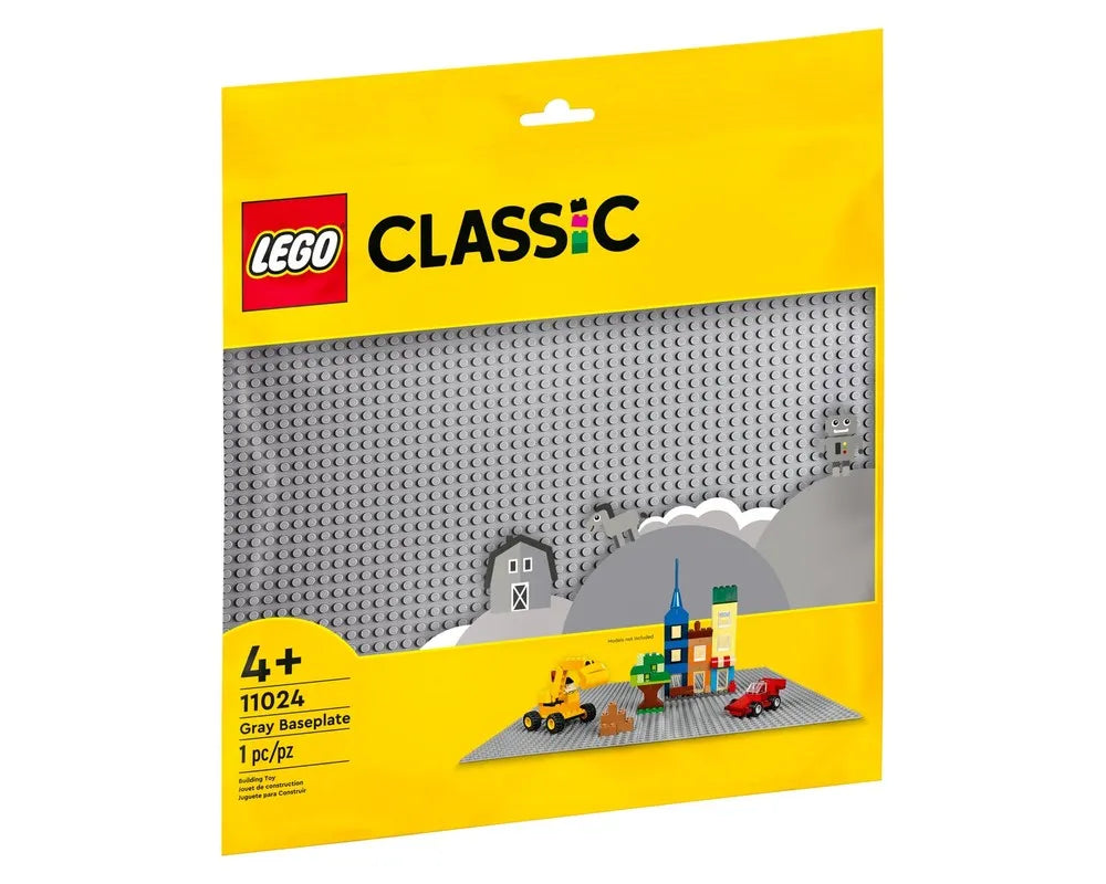 LEGO Classic 11024 - Gray Baseplate - Authentic LEGO Set Main Image