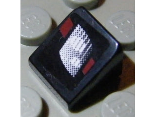 LEGO 54200pb025R Slope 30 1 x 1 x 2/3 with Headlight Pattern Model Right (Sticker) - Set 8304 - Main Product Image