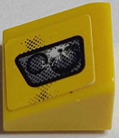 LEGO 54200pb098 Slope 30 1 x 1 x 2/3 with Damaged Headlight Pattern (Sticker) - Set 8182 - Main Product Image