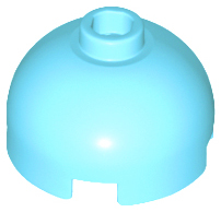 LEGO 553 Brick Round 2 x 2 Dome Top, Hollow Stud in Medium Azure - Authentic LEGO Part