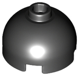LEGO 553 Brick Round 2 x 2 Dome Top, Hollow Stud in Black - Authentic LEGO Part