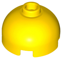 LEGO 553 Brick Round 2 x 2 Dome Top, Hollow Stud in Yellow - Authentic LEGO Part