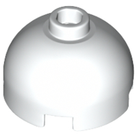 LEGO 553 Brick Round 2 x 2 Dome Top, Hollow Stud in White - Authentic LEGO Part