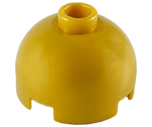 LEGO 553 Brick Round 2 x 2 Dome Top, Hollow Stud in Pearl Gold - Authentic LEGO Part