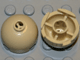 LEGO 553a Brick, Round 2 x 2 Dome Top without Bottom Axle Holder in Tan - Authentic LEGO Part