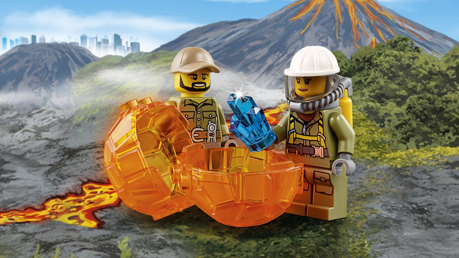 LEGO City 60121 - Volcano Exploration Truck - Authentic LEGO Set Image 13