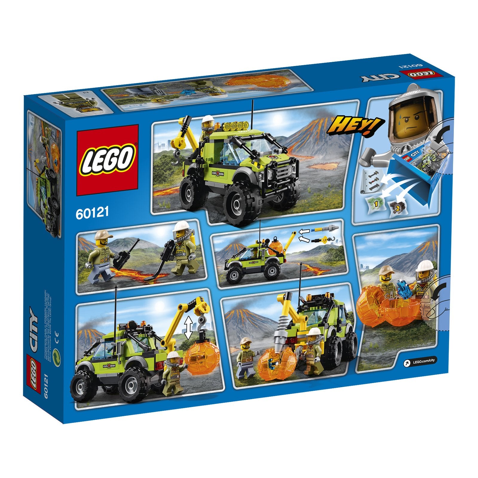 LEGO City 60121 - Volcano Exploration Truck - Authentic LEGO Set Image 2