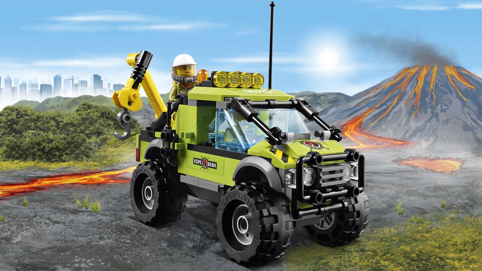 LEGO City 60121 - Volcano Exploration Truck - Authentic LEGO Set Image 9