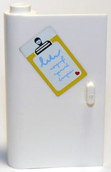 LEGO 58381pb06 Door 1 x 3 x 4 Left - Open Between Top and Bottom Hinge with Clipboard Pattern (Sticker) - Set 3315 - Main Product Image