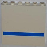 LEGO 59349pb036 Panel 1 x 6 x 5 with Blue Stripe Pattern (Sticker) - Set 7288 - Main Product Image