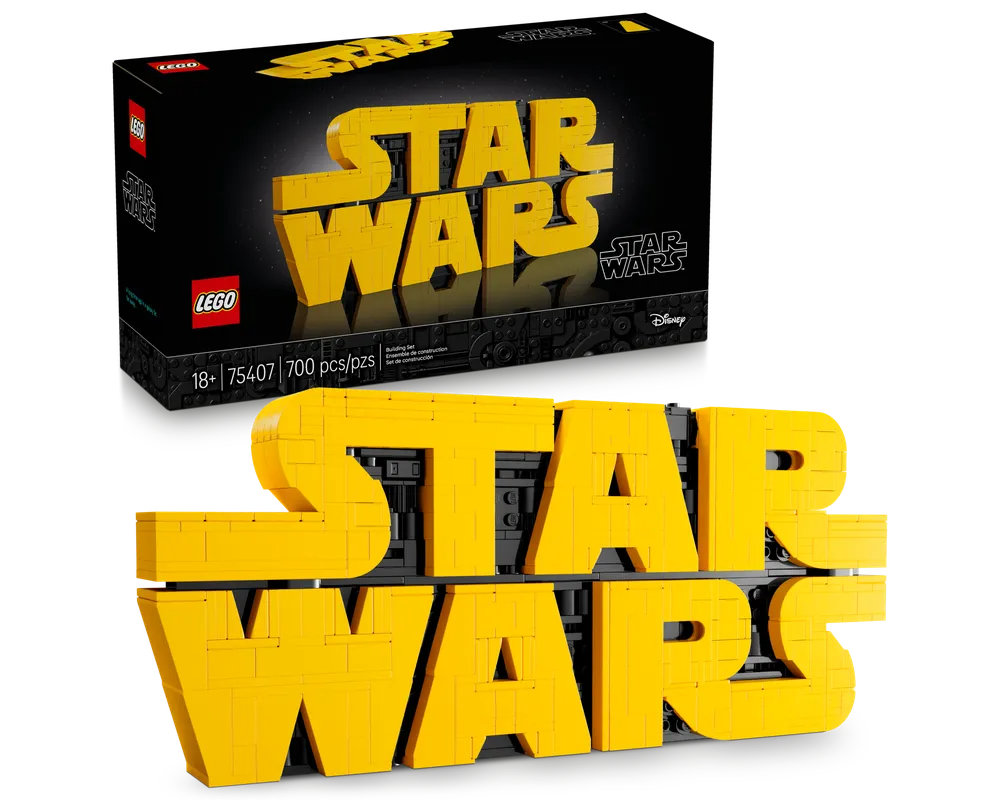 LEGO Star Wars 75407 - Brick-Built Star Wars Logo - Authentic LEGO Set Main Image