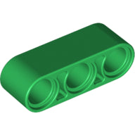 LEGO 32523 Technic, Liftarm Thick 1 x 3 in Green - Authentic LEGO Part