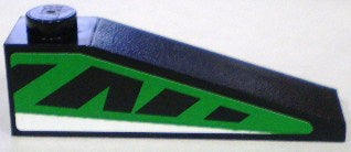 LEGO 60477pb001R Slope 18 4 x 1 with Green and  Pattern, Model Right (Sticker) - Set 8898 - Main Product Image