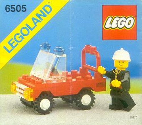 LEGO City 6505 - Fire Chief's Car With instructions - No box - Authentic LEGO Set Main Image