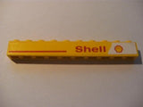 LEGO 6111pb005R Brick 1 x 10 with Red Line and 'Shell' Text and Logo Right Pattern (Sticker) - Set 1252 - Main Product Image