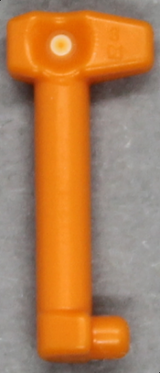 LEGO 61190d Minifigure, Helmet Antenna / Rangefinder with Rounded Shaft for Helmet SW Clone Trooper with Holes in Orange - Authentic LEGO Part