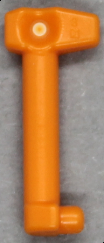 LEGO 61190d Minifigure, Helmet Antenna / Rangefinder with Rounded Shaft for Helmet SW Clone Trooper with Holes in Orange - Authentic LEGO Part