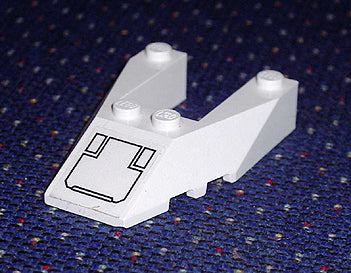 LEGO 6153bpb01 Wedge 6 x 4 Cutout with Stud Notches with Panel Pattern (Sticker) - Set 7700 - Main Product Image