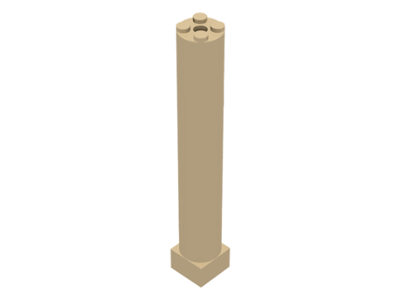 LEGO 6168c01 Support 2 x 2 x 11 Solid Pillar in Tan - Authentic LEGO Part