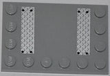 LEGO 6180pb052 Tile, Modified 4 x 6 with Studs on Edges with Two Silver Tread Plates Pattern (Stickers) - Set 4643 - Main Product Image