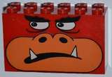 LEGO 6213pb02 Brick 2 x 6 x 3 with Monster Face Pattern - Main Product Image