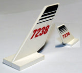 LEGO 6239pb012 Tail Shuttle with '7238' and Black Lines Pattern on Both Sides (Stickers) - Set 7238 - Main Product Image