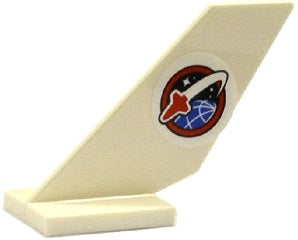 LEGO 6239pb054 Tail Shuttle with Space Shuttle Logo on  Background Pattern on Both Sides (Stickers) - Set 60079 - Main Product Image