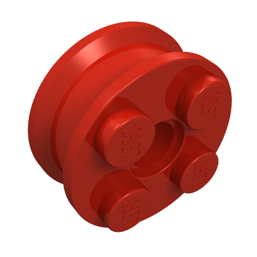 LEGO 6248 Wheel FreeStyle with Technic Pin Hole in Red - Authentic LEGO Part